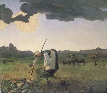 Giovanni Segantini The Hay Harvest (mk09) Sweden oil painting art